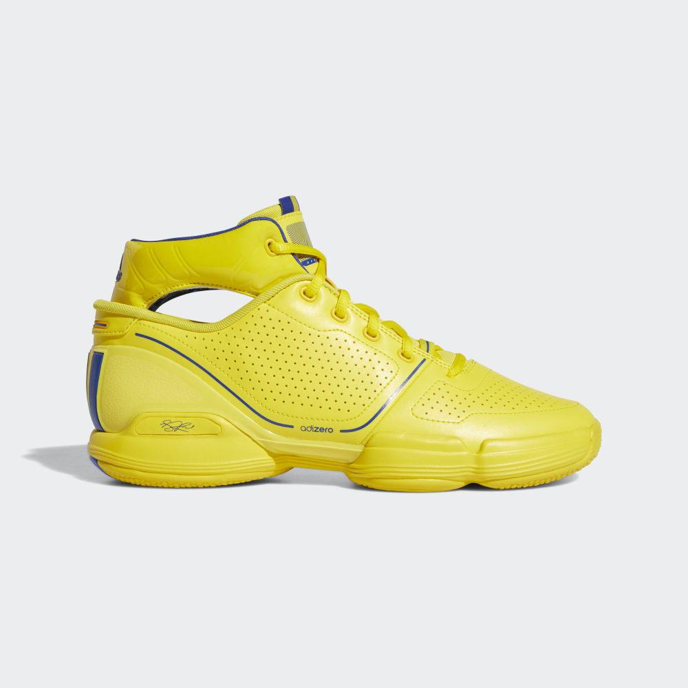 Adidasi Baschet Adidas Adizero Rose 1 Wolverines Barbati Romania - Galbeni/Albastru Regal FW3665